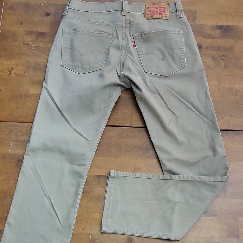 Levi's 511 Men's Straight Jeans - Khaki/ SIze 30"×30"